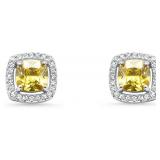 Cushion Cut 3.00 ct Yellow Topaz Earrings