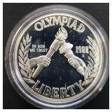 1988-S Olympic Silver Proof Dollar