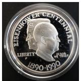 1990-P Eisenhower Silver Proof Dollar
