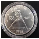 1992-D Olympic BBall Silver Dollar