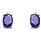 Beautiful Oval 4.00 ct Tanzanite Earrings