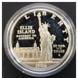 1986-S Statue Of Liberty Silver Proof Dollar