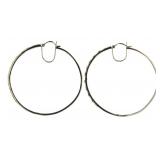 XX-Large Diamond Accent Hoop Earrings
