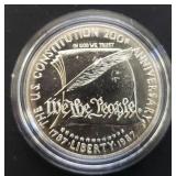 1987-P Constitution Silver Dollar