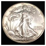 1943 Walking Liberty Silver Half Dollar AU/BU