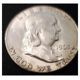 1963-D Franklin Silver Half Dollar BU