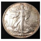 1942 Walking Liberty Silver Half Dollar AU/BU