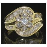 14kt Gold Brilliant 2.00 ct Diamond Cocktail Ring