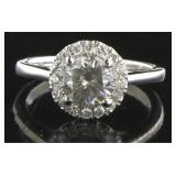 14kt Gold Round Brilliant 1.38 ct Diamond Ring