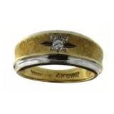 14kt Gold Two Tone Diamond Ring