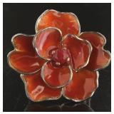 Gorgeous Natural Ruby Large Flower Ring