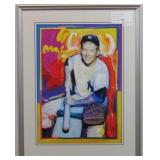 Mickey Mantle Giclee by Peter Max