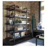 Ashley H633 Modern Industrial Bookcase