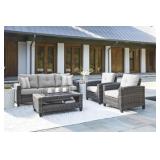 Ashley P334 Cloverbrook 4 pc Outdoor Living Set