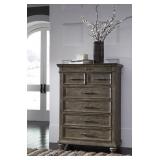 Ashley B776 Millenium Oak Highboy Chest