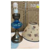 Blue Glass Lamp