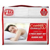 Queen Copper Bamboo 6 pc Sheet Set