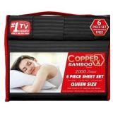 Queen Copper Bamboo 6 pc Sheet Set