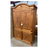 Huge Estate Hand Carved Wardrobe