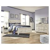 Queen Ashley B331 Wellaby Whitewash 5 pc Bedroom