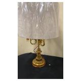 Estate Heavy Brass Lamp