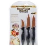 3 Pc Copper Paring Knives