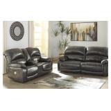 Ashley U52403 Leather PWR REC 86"Sofa & Love Seat