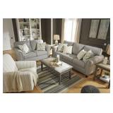 Ashley 989 Alandari Gray 90" Sofa & Love Seat