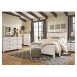 Full - Ashley B267 Willowton 5 pc Bedroom Suite