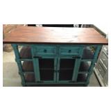 Elements Turquoise DBL Kitchen Island