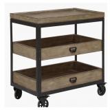 56Samuel Lawrence 3 Tier Stand w/Iron Casters