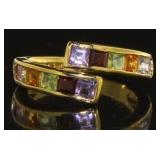 Genuine 2.00 ct Mixed Gemstone Dinner Ring