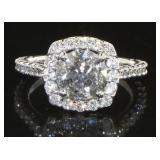 14kt Gold Round Brilliant 2.91ct Diamond Ring