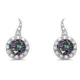 Stunning 4.00 ct Mystic Topaz Earrings