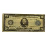 1914 Atlanta $20 Large Federal Reserve Note