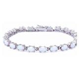 Quality 12.00 ct Fire Opal Tennis Bracelet