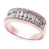 Marquise & Round White Sapphire Designer Band