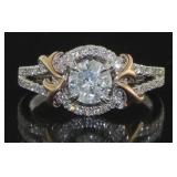 14kt White & Rose Gold 1.35 ct Diamond Ring