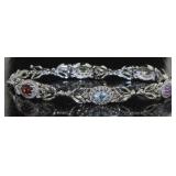 Genuine 4.35 ct Gemstone Tennis Bracelet