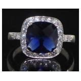 Cushion Cut 4.50 ct Sapphire Solitaire Ring