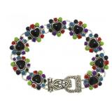 Large Enameled Fashion Bracelet