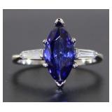 Marquise Cut 3.00 ct Tanzanite Dinner Ring