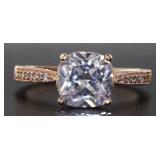 Brilliant 2.00 ct Round CZ Solitaire Ring