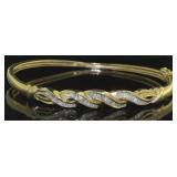 14kt Gold 1.00 ct Baguette Diamond Bracelet