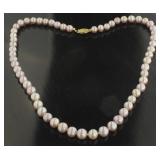 18kt Gold 7 mm Rose 16.5" Necklace