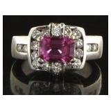 14kt Gold QUALITY Natural Ruby-Diamond Childs Ring