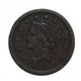 1847 Braided Hair Copper Large Cent