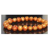 Genuine Chocolate Pearl Stretch Bracelet