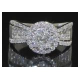 14kt Gold Brilliant 1.00 ct Diamond Designer Ring