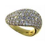 18kt Gold 3.82 ct VVS Diamond Cocktail Ring